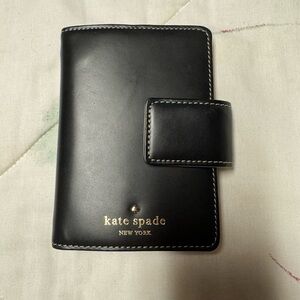 Kate Spade Black A7 Planner with Gold Accents